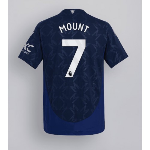 Moški Nogometni dresi Manchester United Mason Mount #7 Gostujoči 2024-25 Kratek Rokav